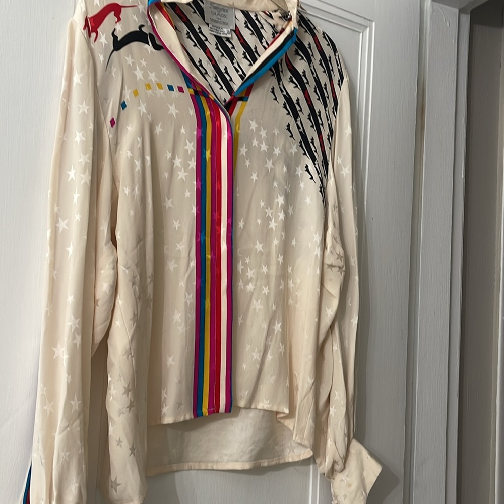Unique Vintage Silk Blouse
